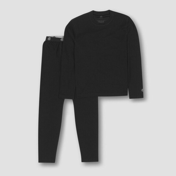 Boys Midweight Thermal Underwear Set - C9 Champion Black XL 18/20 - Picture 1 of 3